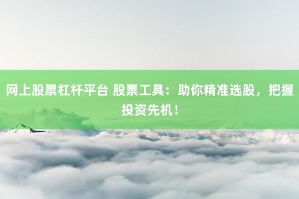 网上股票杠杆平台 股票工具：助你精准选股，把握投资先机！