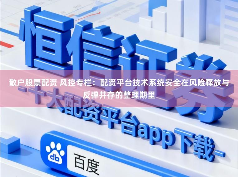 散户股票配资 风控专栏：配资平台技术系统安全在风险释放与反弹并存的整理期里